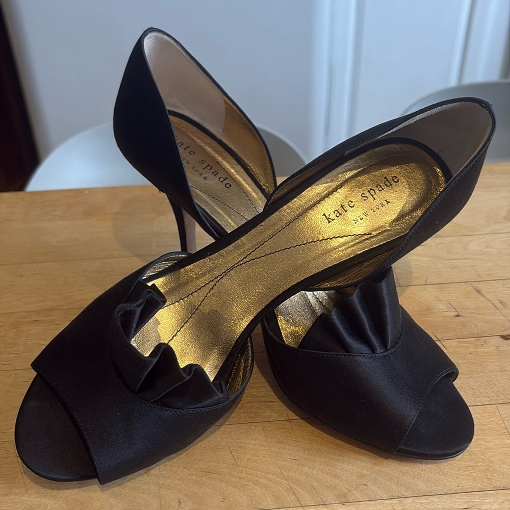 Kate spade black high heels